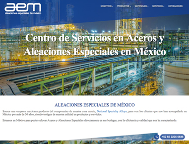 Aleaciones Especiales de México (AEM) es un centro de servicios para aceros y aleaciones de níquel en México.